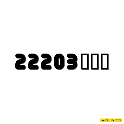 222 03 Font