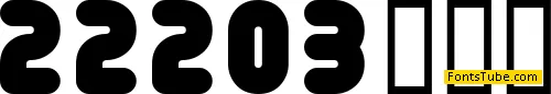222 03 Font