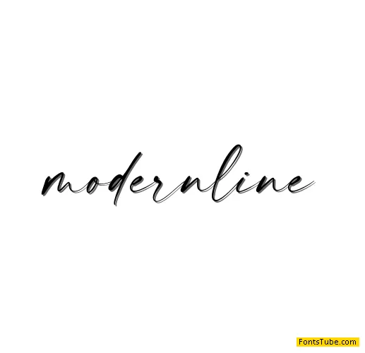 modernline - Personal Use Font