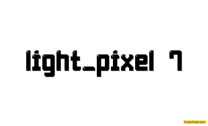 Light Pixel-7 Font