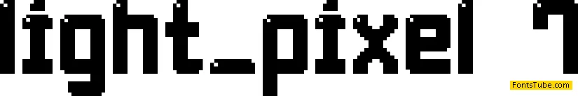 Light Pixel-7 Font