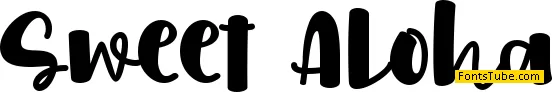 Sweet Aloha - personal use Font
