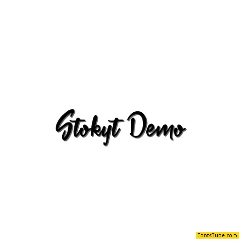 Stokyt Demo Font