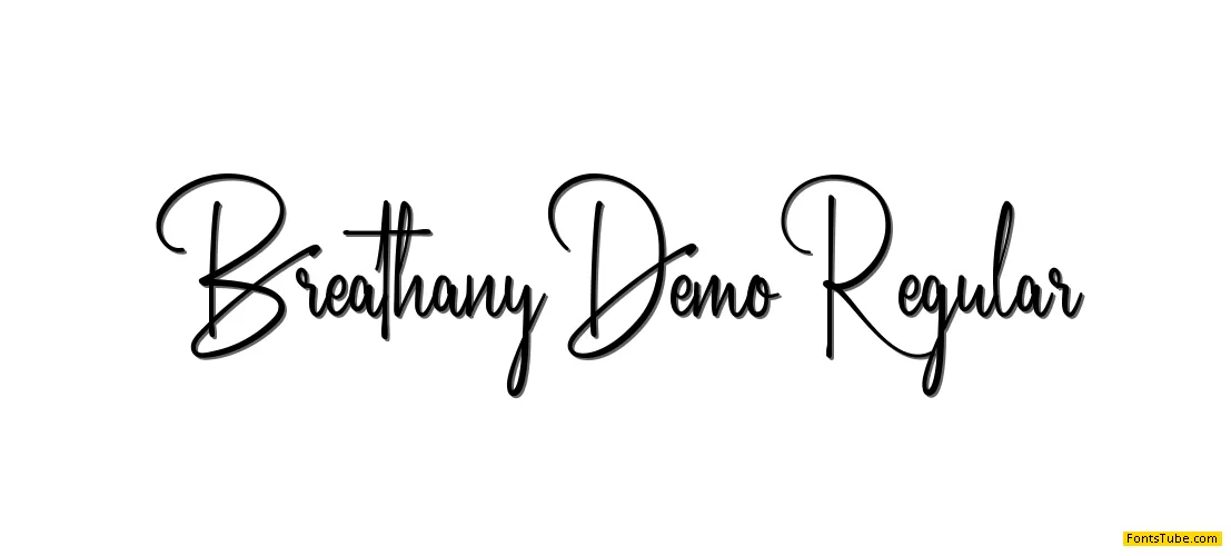 Breathany Demo Font