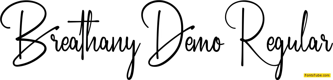 Breathany Demo Font