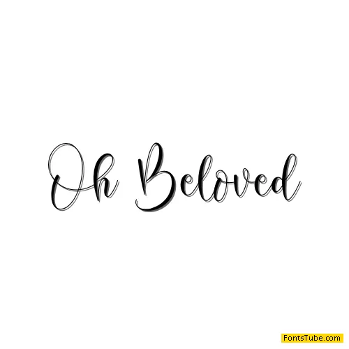 oh beloved Font