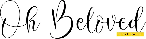 oh beloved Font