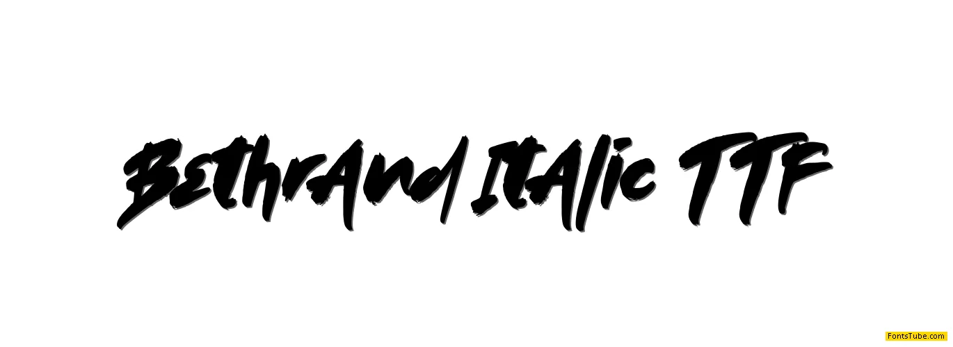 Bethrand Font Family