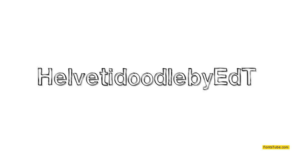 Helvetidoodle by Ed T Font