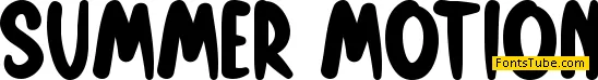 Summer Motion Font