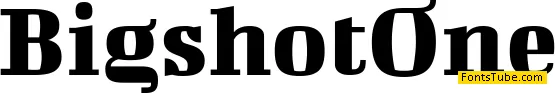 Bigshot One Font