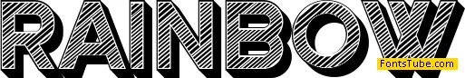 Rainbow Font
