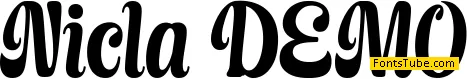Nicla DEMO Font