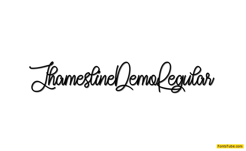 Jhamesline Demo Font