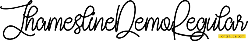 Jhamesline Demo Font