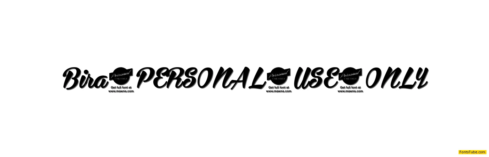 Bira PERSONAL USE ONLY Font