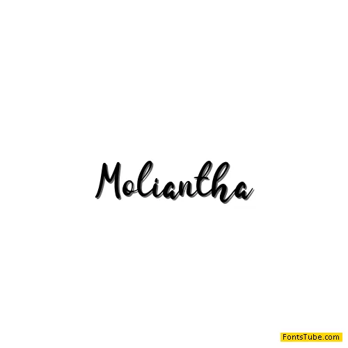 Moliantha - Personal Use Font