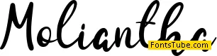 Moliantha - Personal Use Font