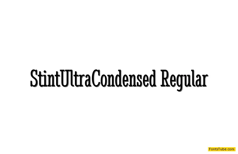 Stint Ultra Condensed Font