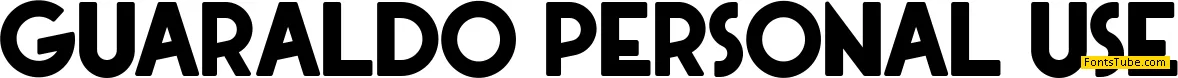 Guaraldo Personal Use Font