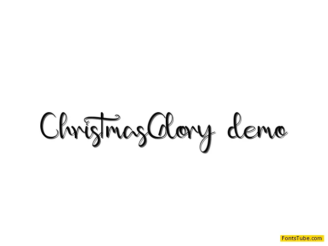 Christmas Glory - Personal use Font