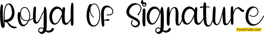 Royal Of Signature