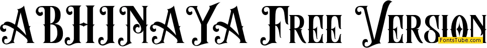 ABHINAYA Free Version Font