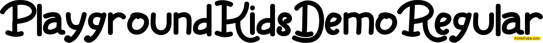Playground Kids Demo Font