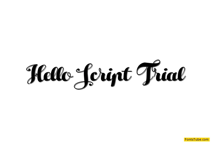 Hello Script Trial Font