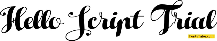 Hello Script Trial Font