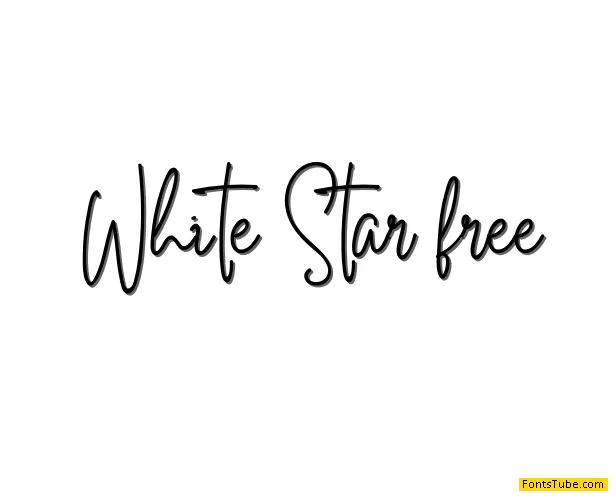 White Star free Font