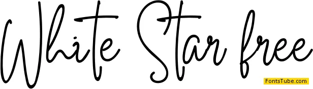 White Star free Font