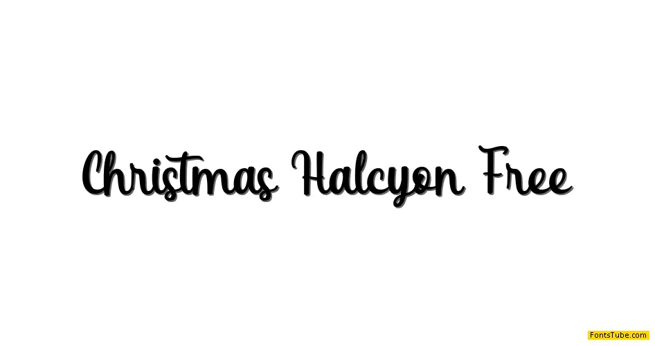 Christmas Halcyon Personal Use Font Family