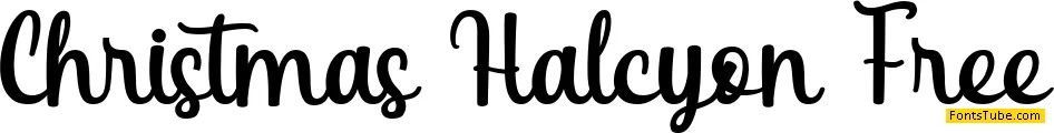 Christmas Halcyon Personal Use Font Family