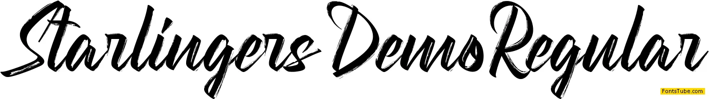 Starlingers Demo Font