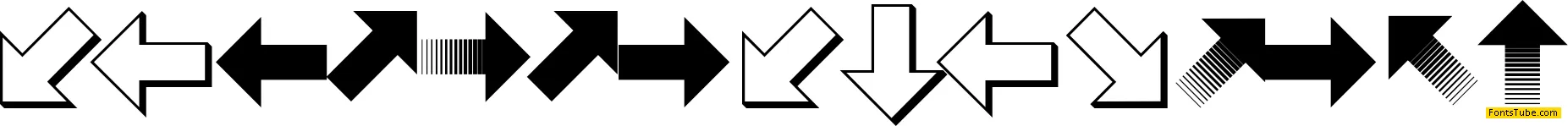 PizzaDude Pointers Font