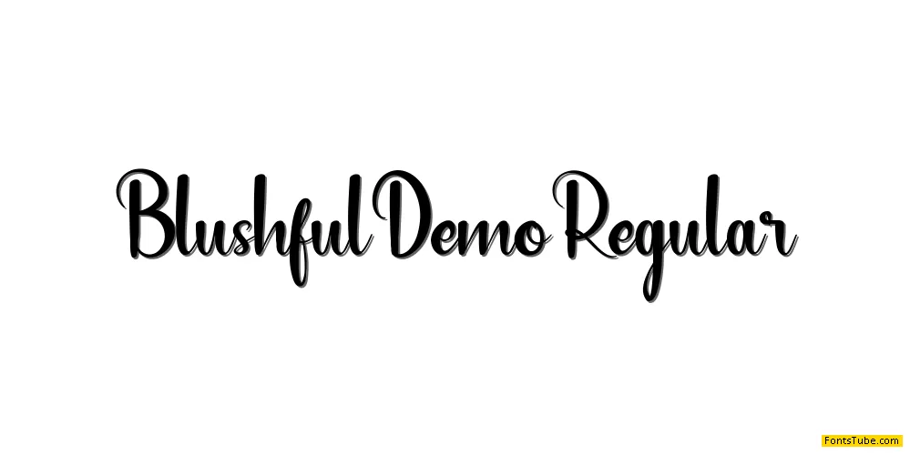 Blushful Demo Font
