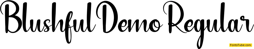 Blushful Demo Font