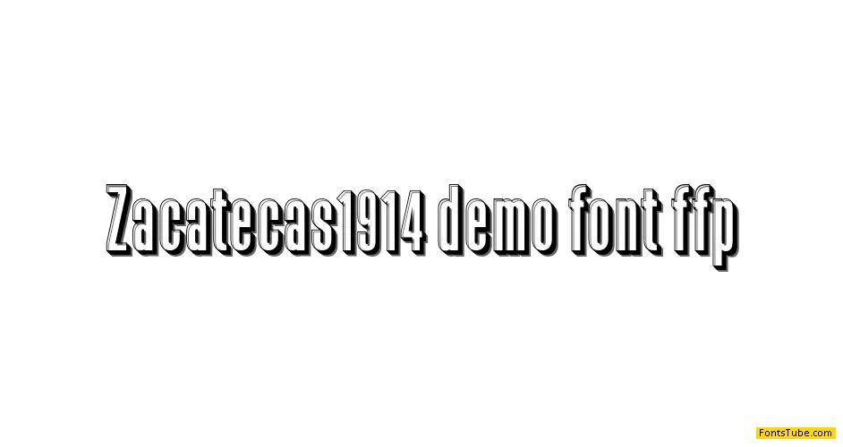 Zacatecas 1914 Font
