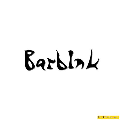Barbed Ink Font