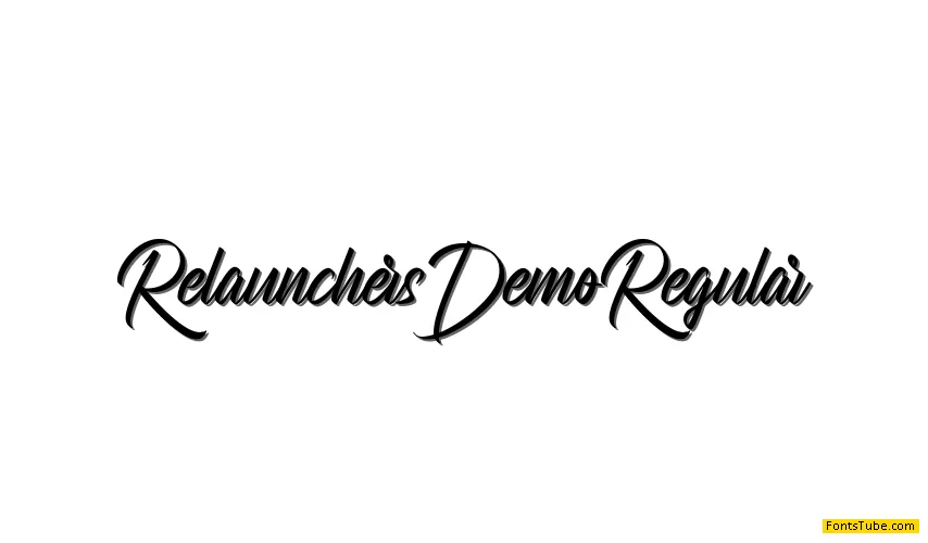 Relaunchers Demo Font