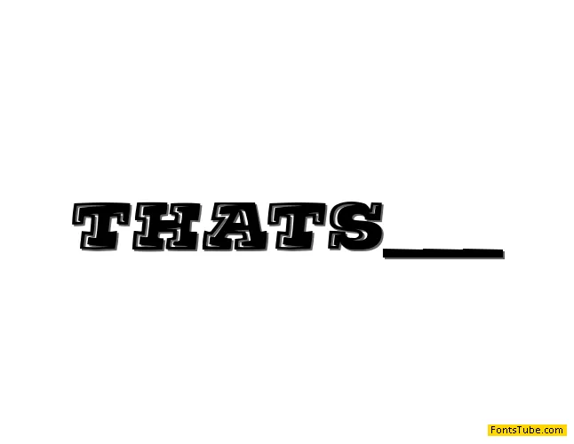 Thats Super Font