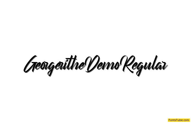 Georgerithe Demo Font