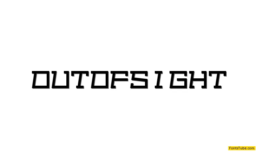 Out of sight Font