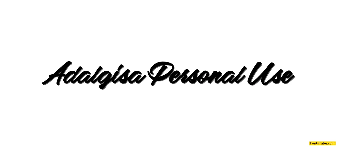 Adalgisa Personal Use Font