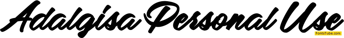 Adalgisa Personal Use Font