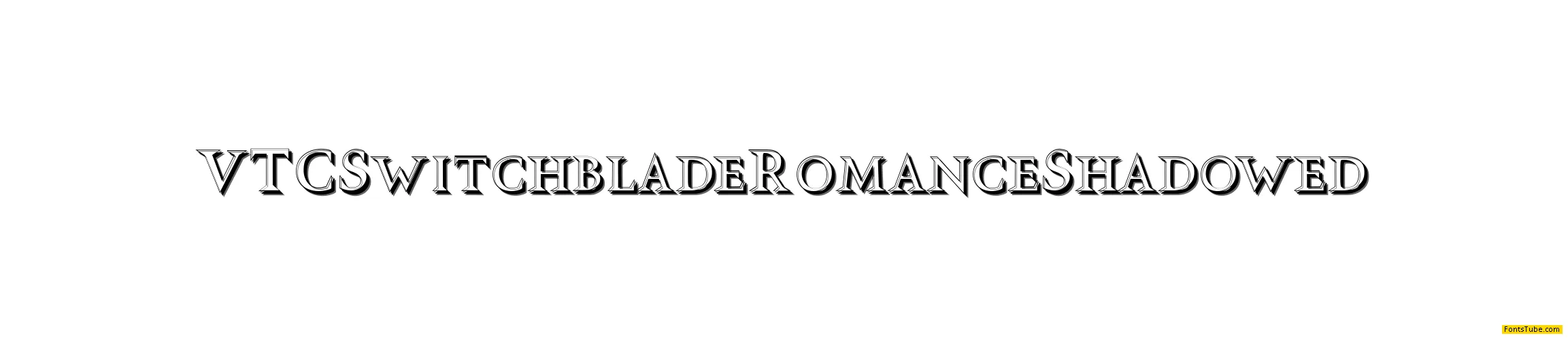 VTC Switchblade Romance Font Family