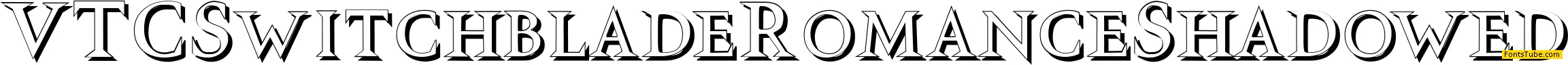 VTC Switchblade Romance Font Family