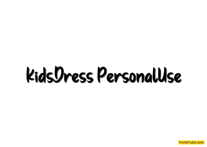 Kids Dress Font