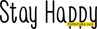 Stay Happy Font